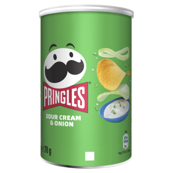 Pringles Sour Cream and Onion Chips 70g Dose